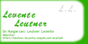levente leutner business card